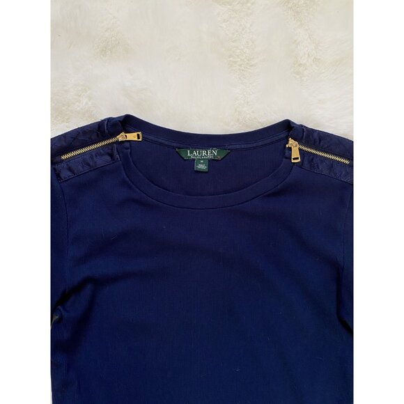 Navy Lauren Ralph Lauren Longsleeve shirt size M - Picture 6 of 8
